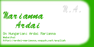 marianna ardai business card